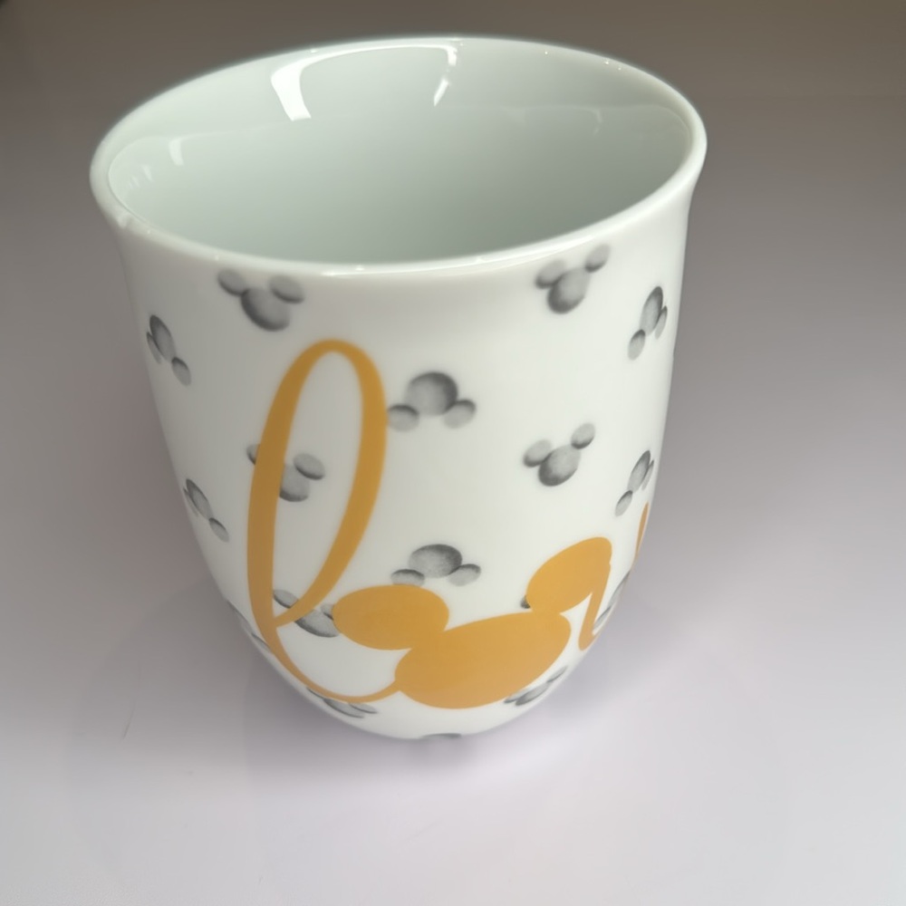 Mickey Mouse Love White and Gold Mug - Picture 2 of 5